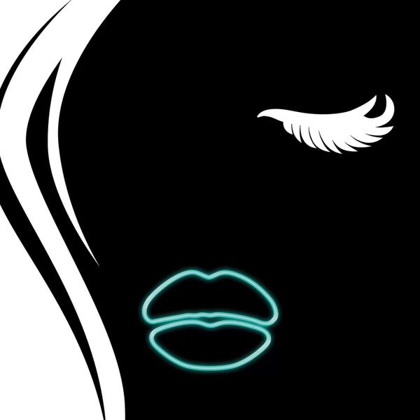 Lips: Face Glow Dark by Jace Grey
