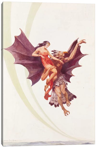 Pirates Of Venus Canvas Art Print - The Edgar Rice Burroughs Collection