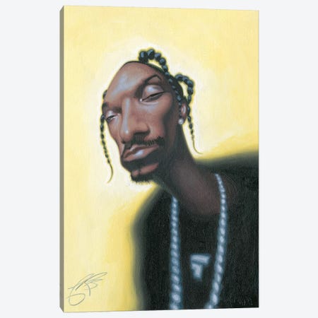 Snoop Dogg Canvas Print #JAM12} by James Bennett Art Print