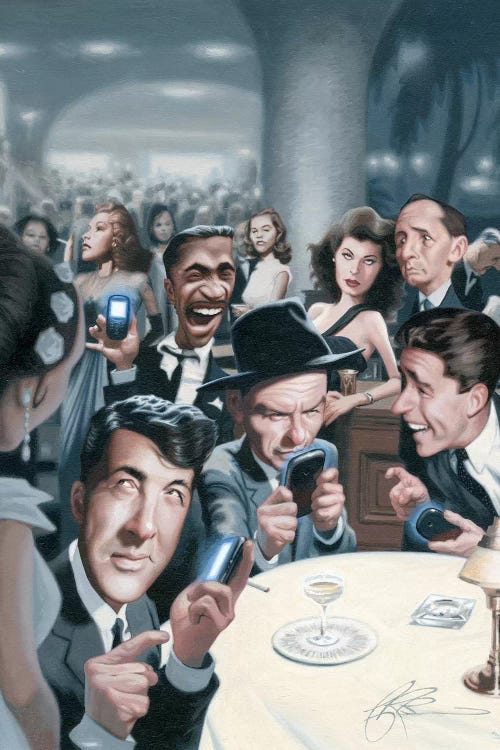 The Rat Pack Tweets by James Bennett wall art