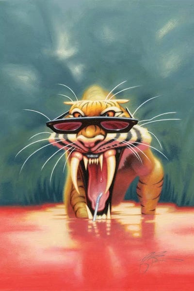 Prehistoric Animals: Thirsty Tiger by James Bennett