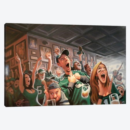 The Thrill Of Victory Canvas Print #JAM17} by James Bennett Canvas Wall Art