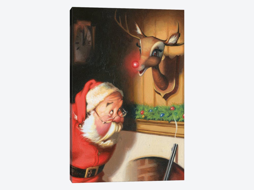 Rudolph by James Bennett 1-piece Canvas Art