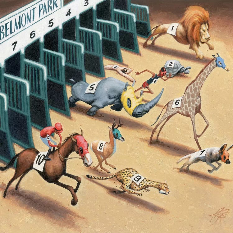 Animal Race by James Bennett wall art