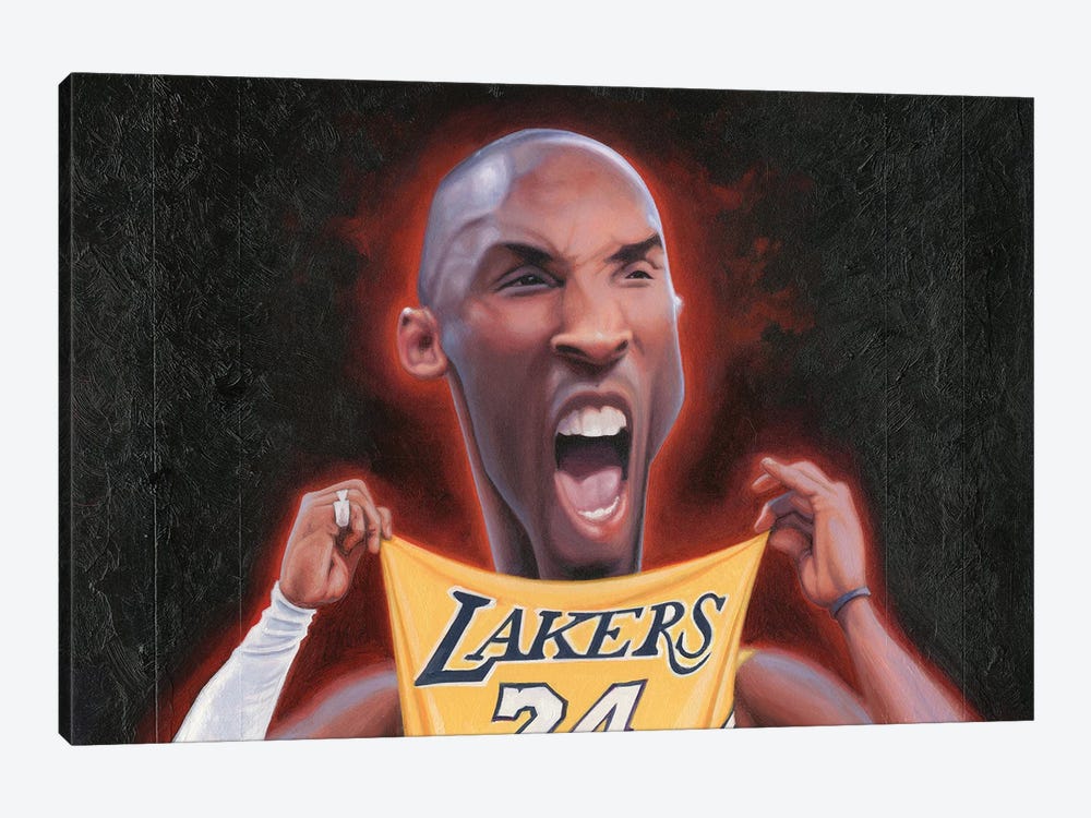 Kobe Bryant by James Bennett 1-piece Canvas Art