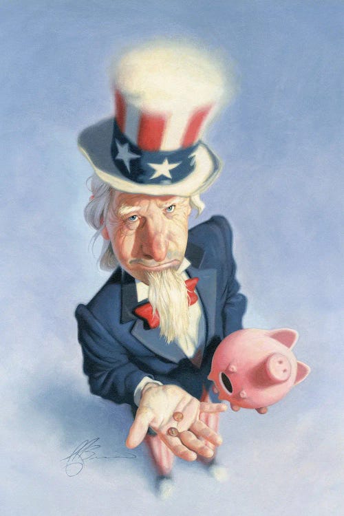Poor Uncle Sam by James Bennett wall art