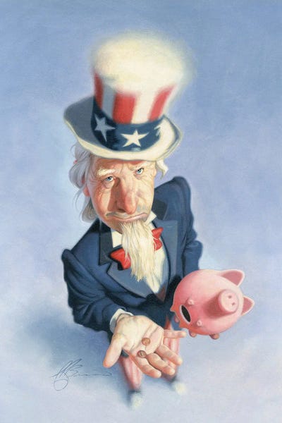 Uncle Sam: Poor Uncle Sam by James Bennett