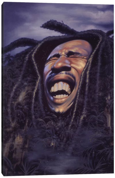 Bob Marley Canvas Art Print - Caricature Art
