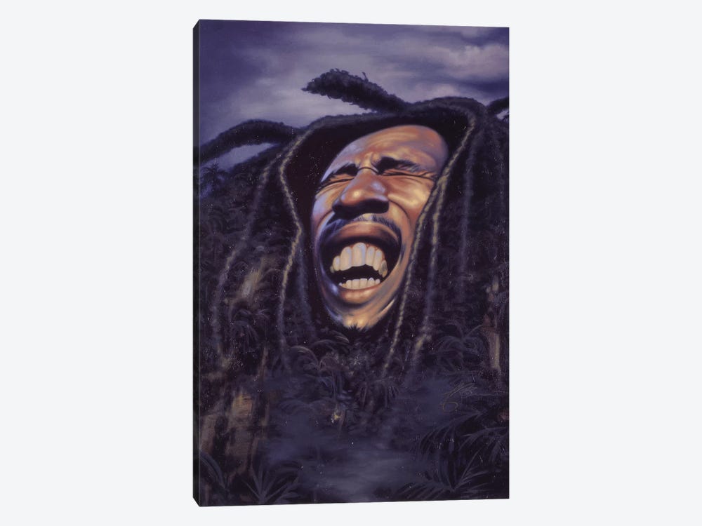 Bob Marley by James Bennett 1-piece Canvas Wall Art