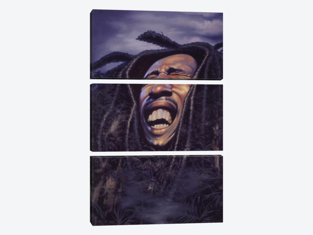Bob Marley by James Bennett 3-piece Canvas Wall Art