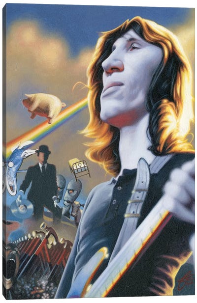 Roger Waters Canvas Art Print - 60s Collection