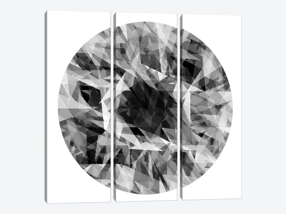 Facets In The Round I by Jan Tatum 3-piece Canvas Art