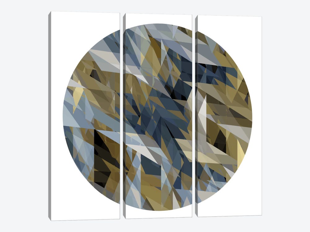 Facets In The Round II by Jan Tatum 3-piece Art Print