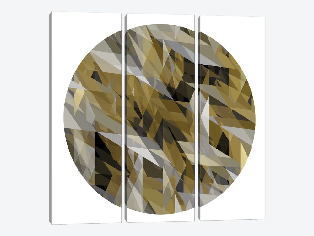 Facets In The Round III by Jan Tatum 3-piece Canvas Art