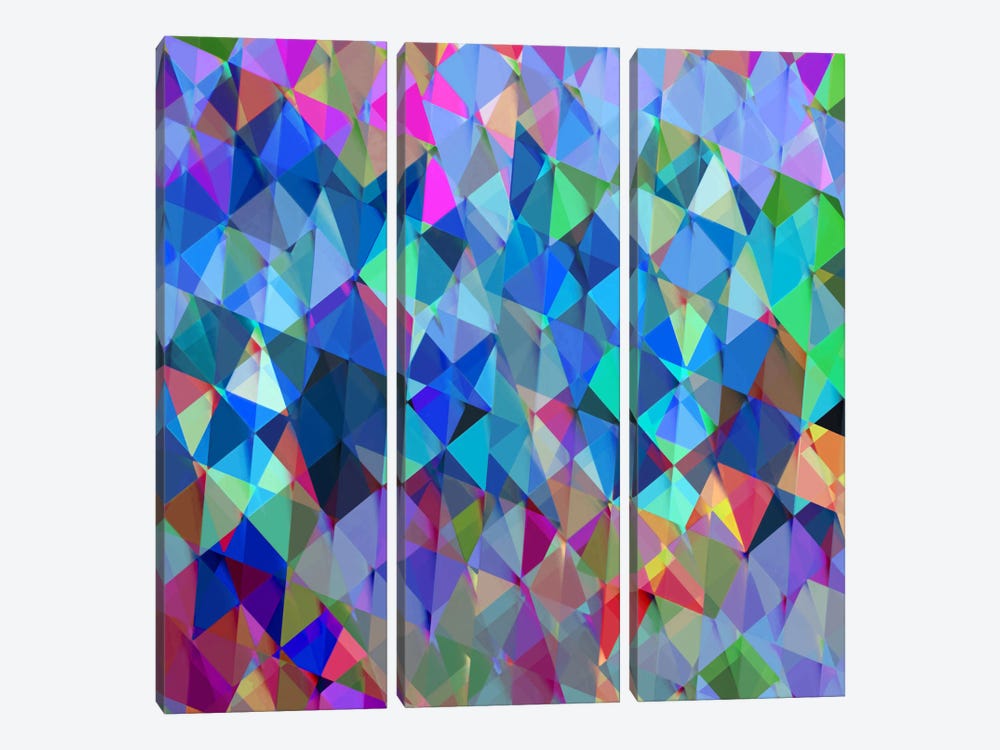 Geometric Squared IV by Jan Tatum 3-piece Canvas Artwork