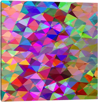 Geometric Squared V Canvas Art Print