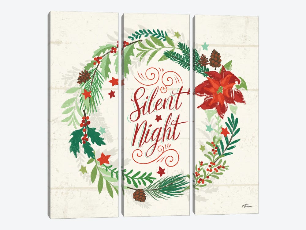 Holiday Joy IV by Janelle Penner 3-piece Canvas Print