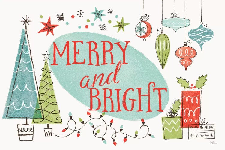 Retro Christmas I by Janelle Penner wall art