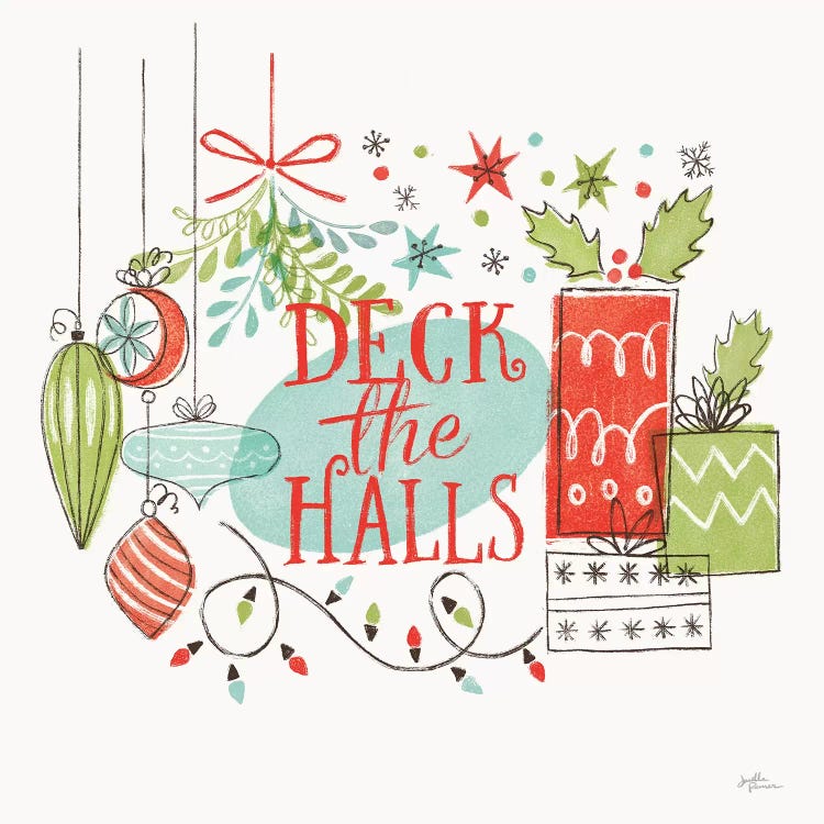 Retro Christmas III by Janelle Penner wall art
