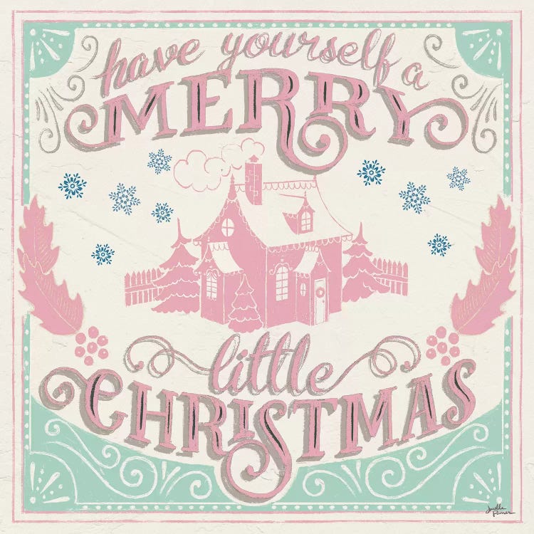 Merry Little Christmas V Vintage by Janelle Penner wall art