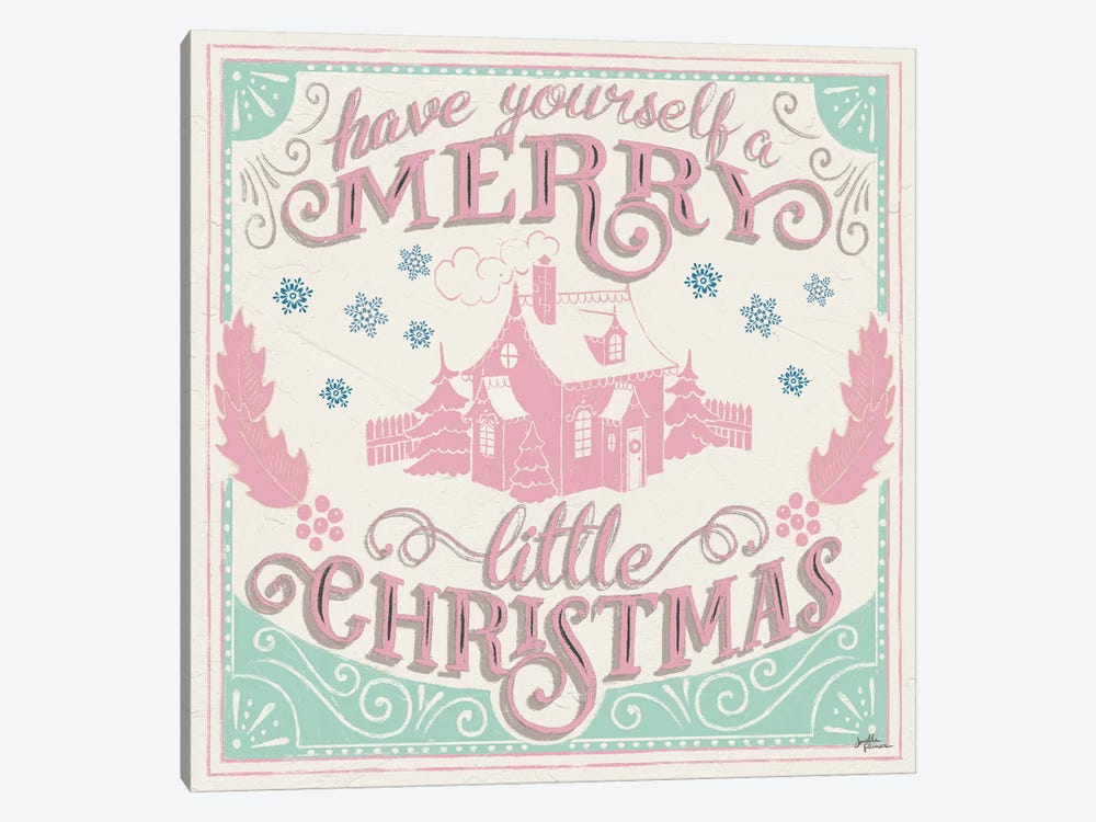 Merry Little Christmas V Vintage by Janelle Penner 1-piece Canvas Art Print