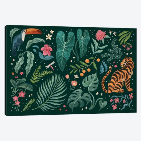 Jungle Love I Canvas Print #JAP158} by Janelle Penner Canvas Artwork