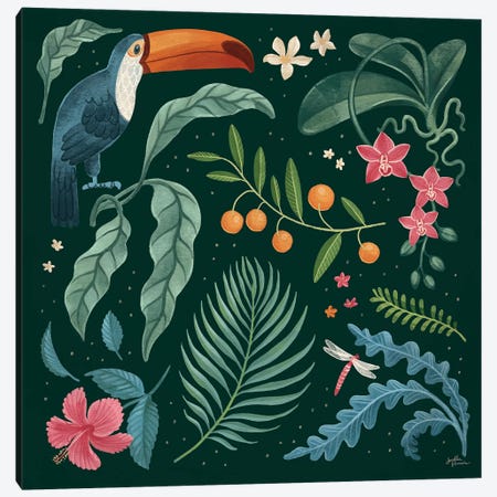 Jungle Love III Canvas Print #JAP160} by Janelle Penner Art Print