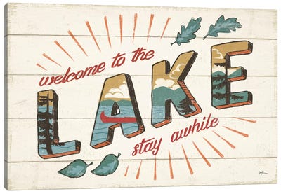 Vintage Lake I Canvas Art Print - Janelle Penner