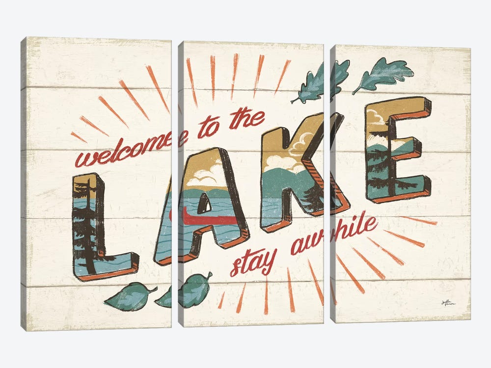 Vintage Lake I by Janelle Penner 3-piece Canvas Artwork
