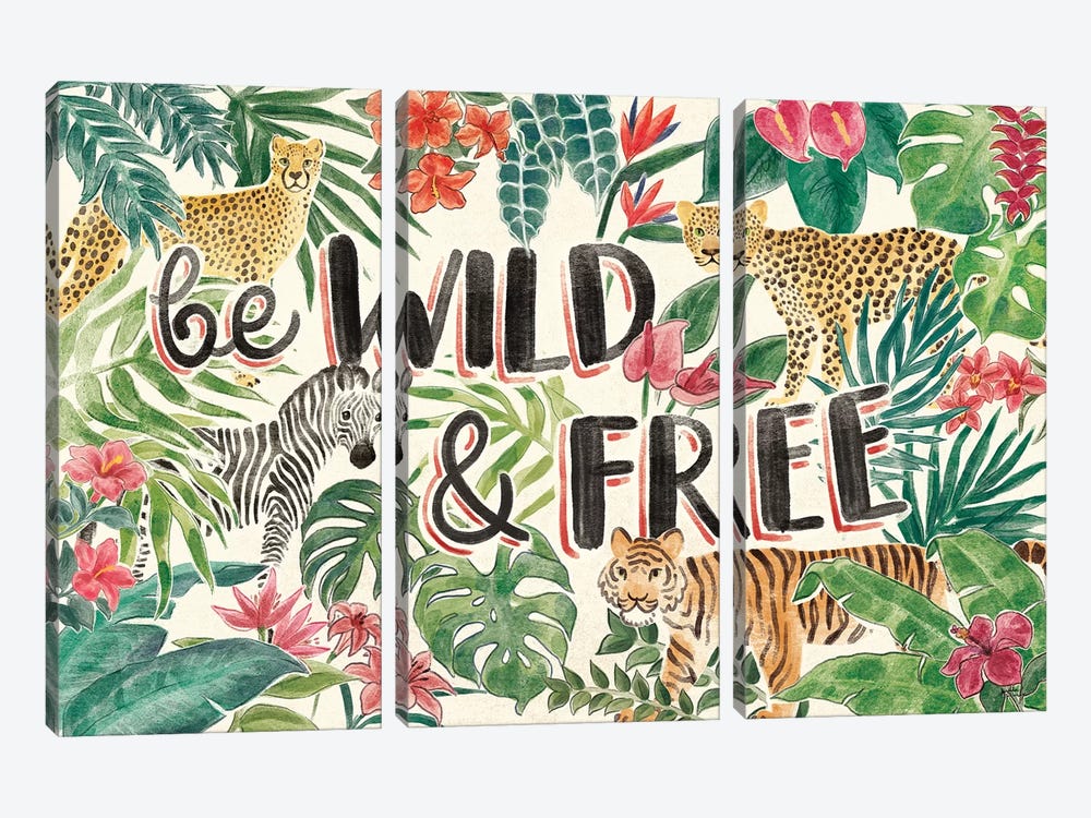 Jungle Vibes I by Janelle Penner 3-piece Art Print