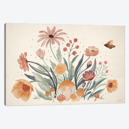Cottage Botanical I Canvas Print #JAP213} by Janelle Penner Canvas Art Print