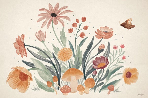 Janelle Penner: Cottage Botanical I by Janelle Penner