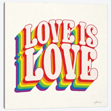 Love is Love I Canvas Print #JAP223} by Janelle Penner Canvas Wall Art
