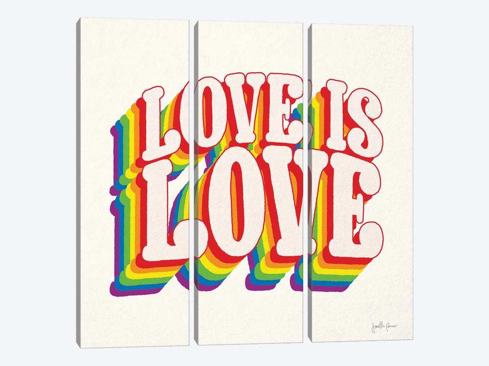 Love is Love I 3-piece Canvas Art