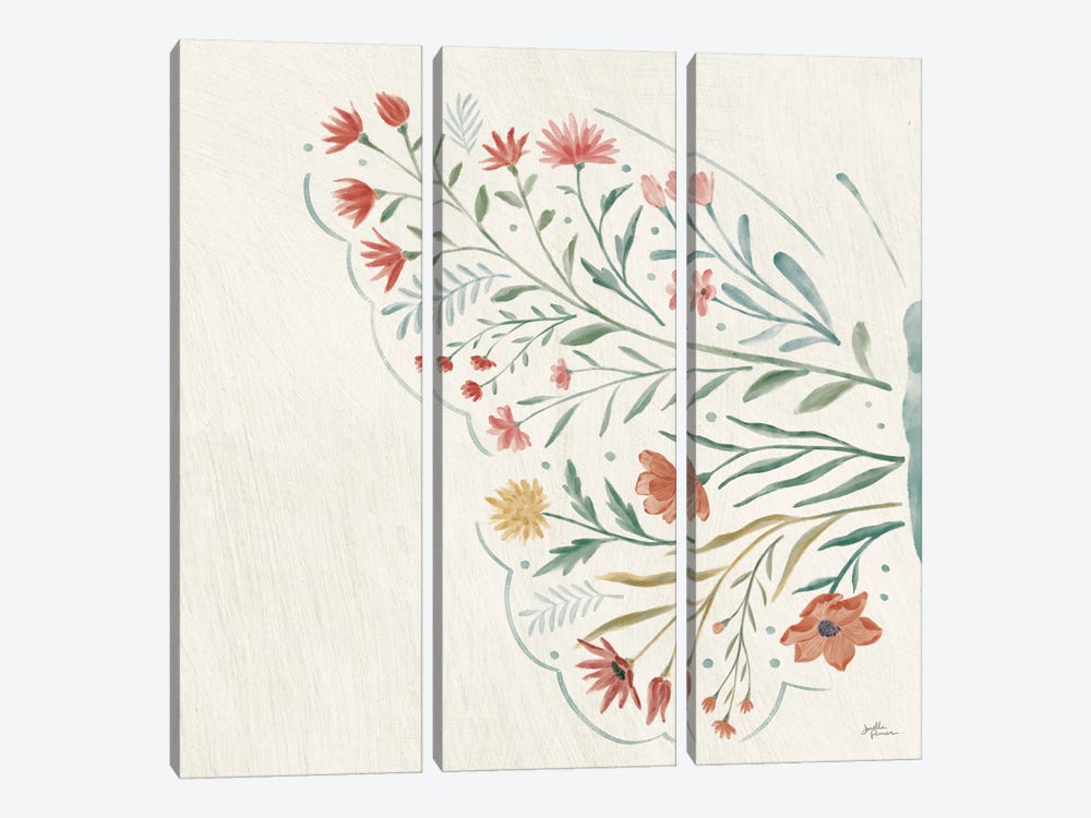 Wildflower Vibes VI (No Words) by Janelle Penner 3-piece Canvas Print