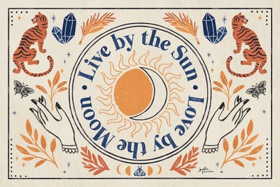 Spooky Symbols VI Light by Janelle Penner framed canvas print