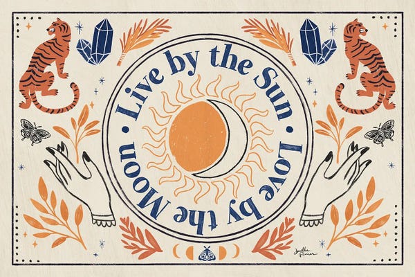 Janelle Penner: Spooky Symbols VI Light by Janelle Penner