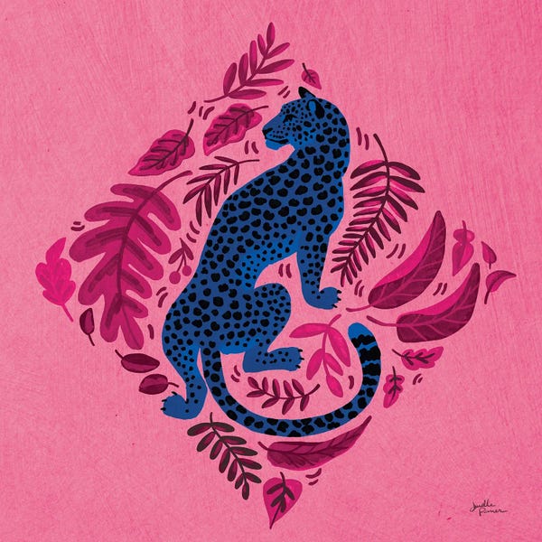 Fine Art Print: Big Cat Beauty VI Bright by Janelle Penner