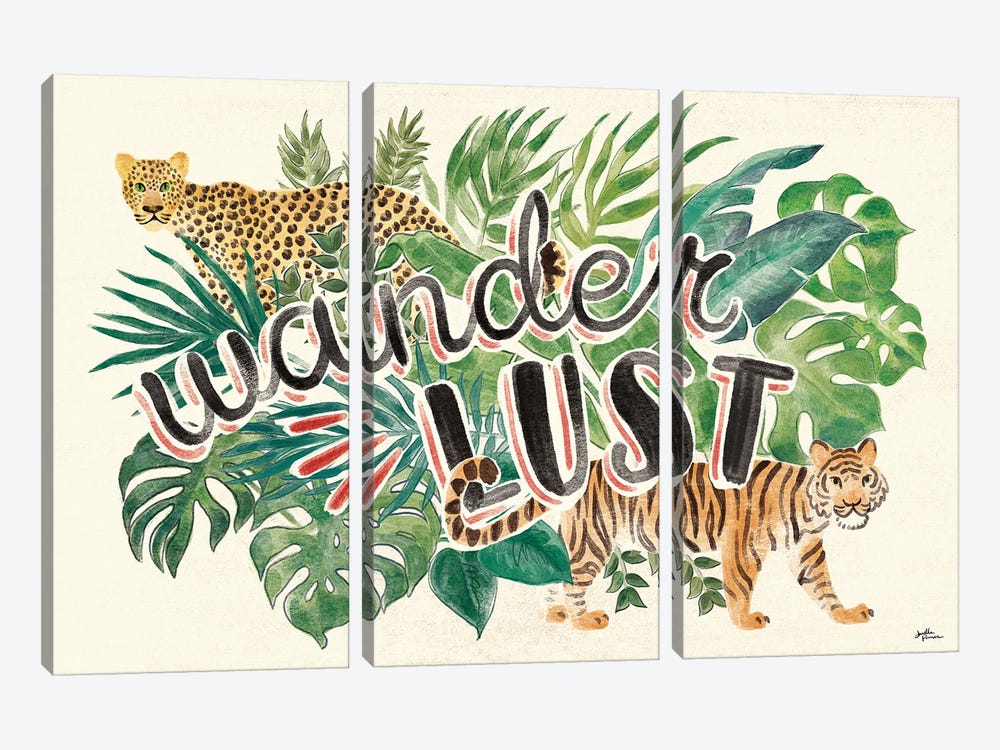 Jungle Vibes VII by Janelle Penner 3-piece Canvas Wall Art