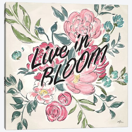 Live in Bloom II Canvas Print #JAP27} by Janelle Penner Canvas Wall Art