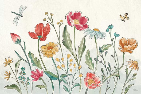 Janelle Penner: Boho Field I by Janelle Penner