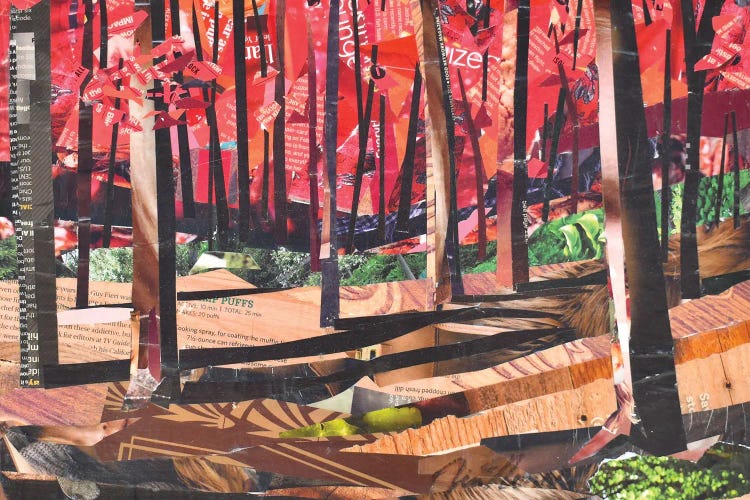 Red Forest by James Nonas wall art