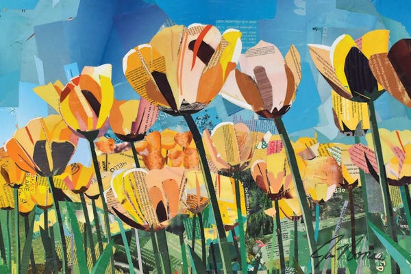 Jim Nonas: Yellow Flowers by Jim Nonas