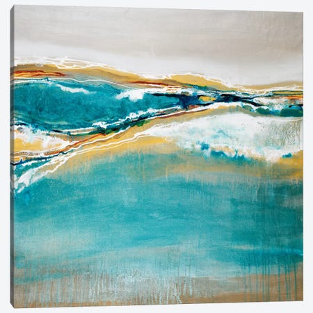 Aqua Quartz Canvas Print #JAR12} by Liz Jardine Canvas Art