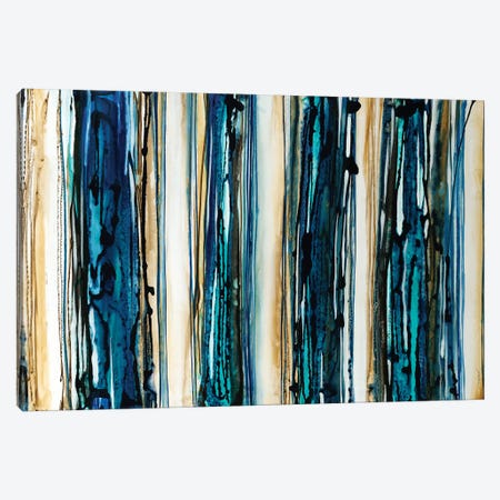 Blue Streaks Canvas Print #JAR152} by Liz Jardine Canvas Print