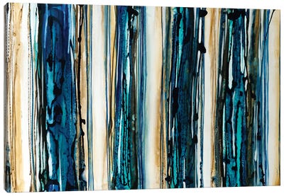 Blue Streaks Canvas Art Print - Liz Jardine