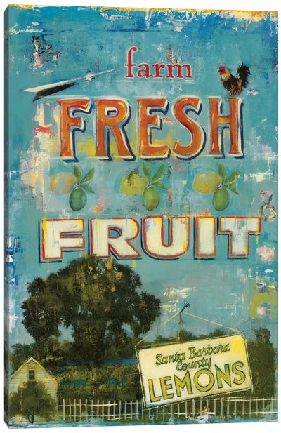 Fresh Fruit Canvas Art Print - Vintage Posters
