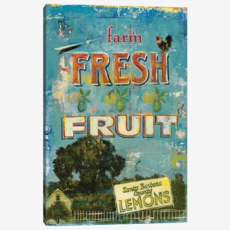 Fresh Fruit Canvas Print #JAR161} by Liz Jardine Canvas Wall Art
