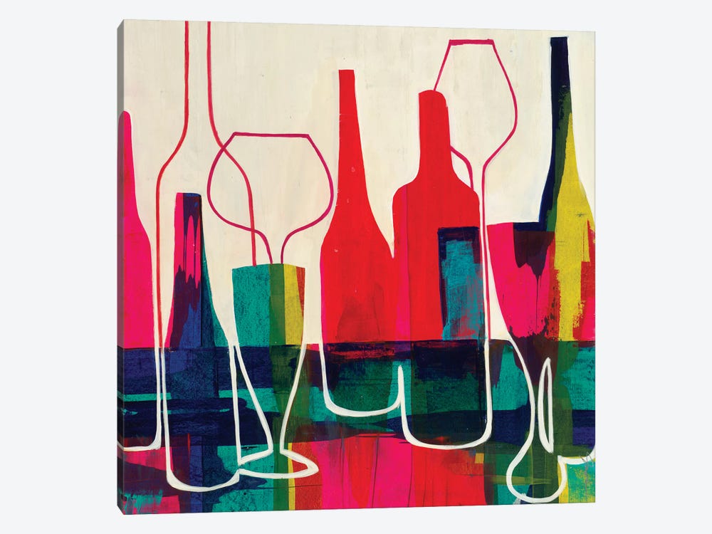 Raise Your Glass by Liz Jardine 1-piece Canvas Artwork
