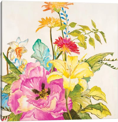A Brilliant New Day Canvas Art Print - Hibiscus Art